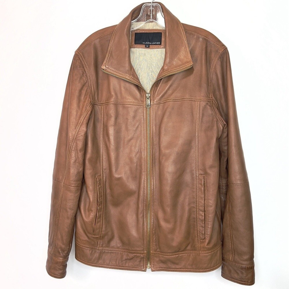 Wilson’s Leather Bomber Jacket Brown Men’s Medium